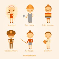 vector illustrations of professions