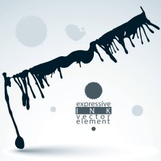 Modern vector inky wallpaper eps8 blob painted with brush