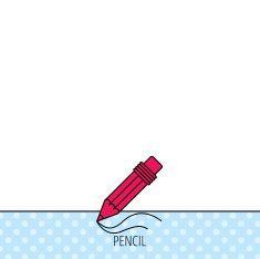 Pencil icon Drawing tool sign N21