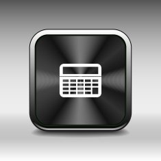 Vector Calculator Icon isolated displa mathematics N2