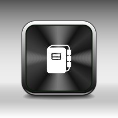 web button Flat design with shadow N5