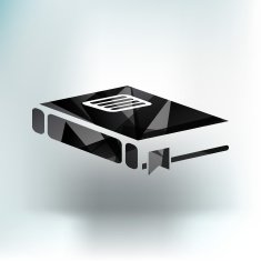 web button Flat design with shadow N7