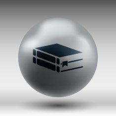 web button Flat design with shadow N18