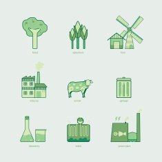biomass graphic line icon