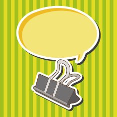 stationary spring clip theme elements vector eps N3