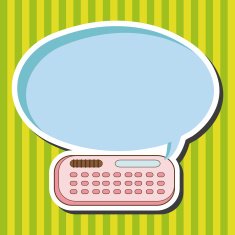 stationary calculator theme elements vector eps N2