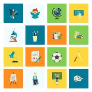 school and education icons N417