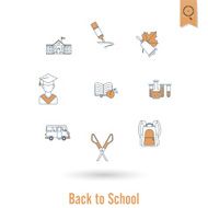 school and education icons N420