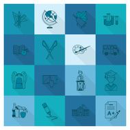 school and education icons N424