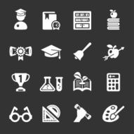 education icon set 2 vector eps10