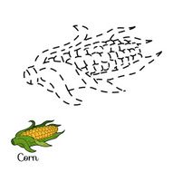 Connect the dots fruits and vegetables (corn) N2