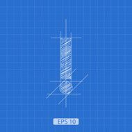 The exclamation point letter architectural plan