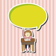 student cartoon theme elements N90