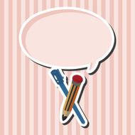 pencil and pen theme elements N2