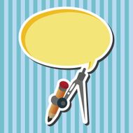 Stationery compasses theme elements N7