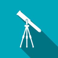 Telescope web icon vector illustration N10