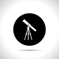 Telescope web icon vector illustration N11