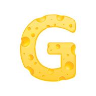 3d cheese letter G