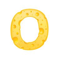 3d cheese letter O