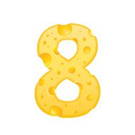 3d cheese number 8