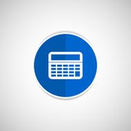 Vector Calculator Icon isolated displa mathematics N7