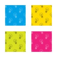 Lamp icon Idea and solution sign N8