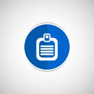 Check list vector icon Flat design isolated document N7