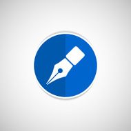 Fountain pen icon business write symbol N7