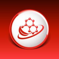 Natural components icon molecule illustration science nature N4