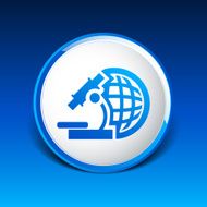 microscope icon scientist virus isolated graphic technology N4