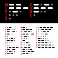 Morse Code alphabet and numbers