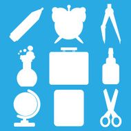 White school goods silhouettes Part 1