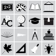 Vector education icon set N6