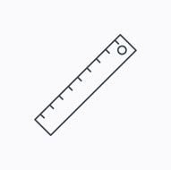 Ruler icon Straightedge sign N10