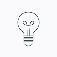 Lamp icon Idea and solution sign N9