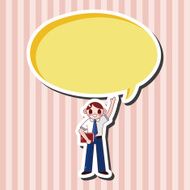 student cartoon theme elements N102