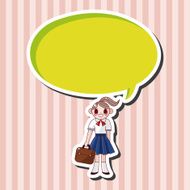 student cartoon theme elements N108