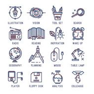 Set of office icons N6