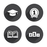 Graduation icons Education book symbol N12