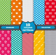 Pencil and open book signs Graduation cap icon N28