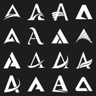 Alphabet symbols and elements of A letter N9