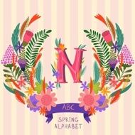 The letter N