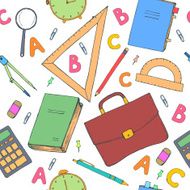 Hand drawn school symbols N35
