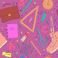 Hand drawn school symbols N42