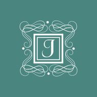 English Alphabet J for premium monogram