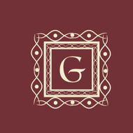 English Alphabet G for premium monogram