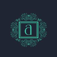 Premium monogram with English Alphabet A