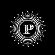 Premium monogram with English Alphabet P N2