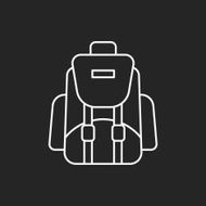 backpack line icon N9