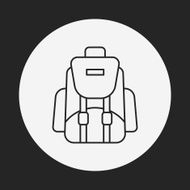 backpack line icon N10